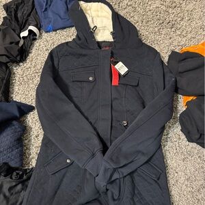 Yoki Women's Black Quilted Puffer Coat